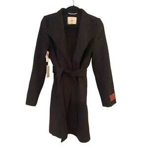 NWT Wilfred Black Virgin Wool and Cashmere Coat Size XS